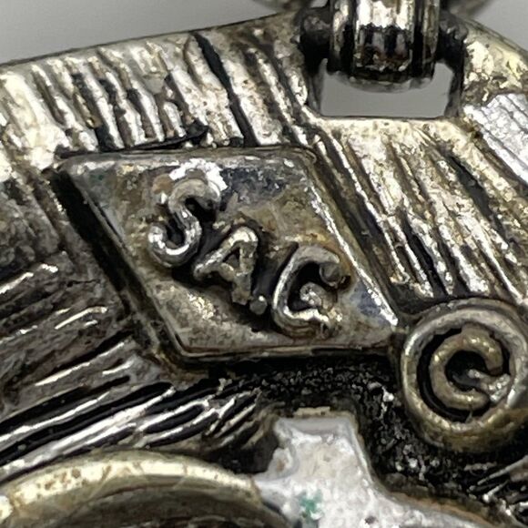 Vintage Sarah Coventry Wind Song Set Necklace Bracelet Earrings Leaves Silver - Picture 3 of 9